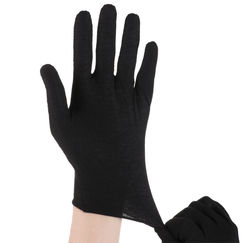 Black Cotton Gloves Washable M - Body Jewelry Websites のレビューと価格