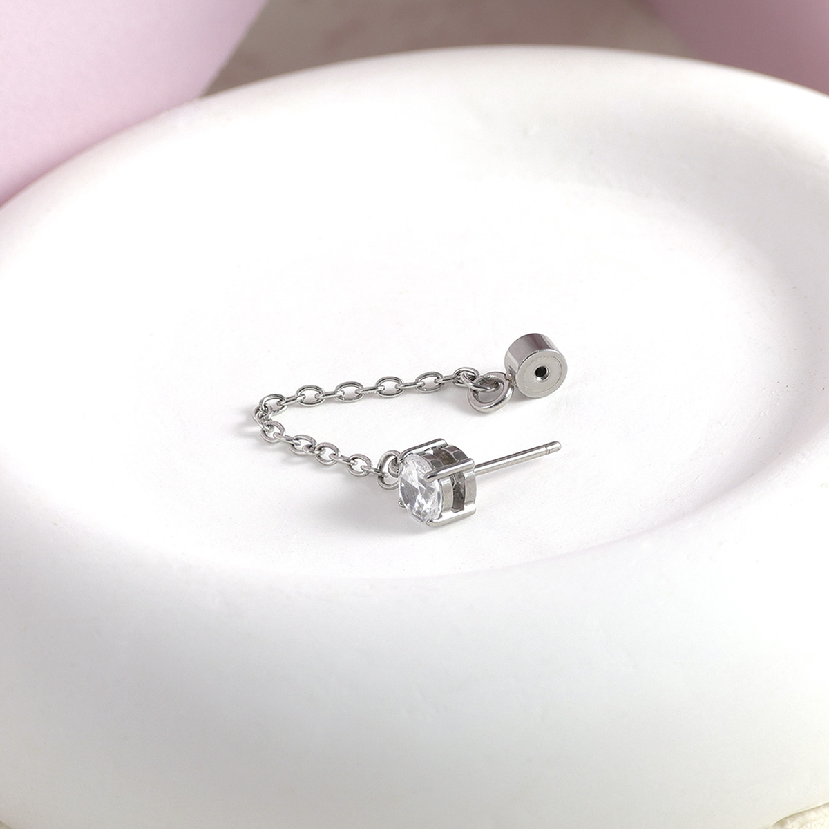 Flat Back Stud Earrings 316L S - Tragus Flat Back のレビューと価格
