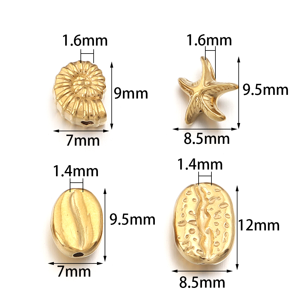 5pcs Stainless Steel Ocean Ani - Body Jewelry Beach のレビューと価格