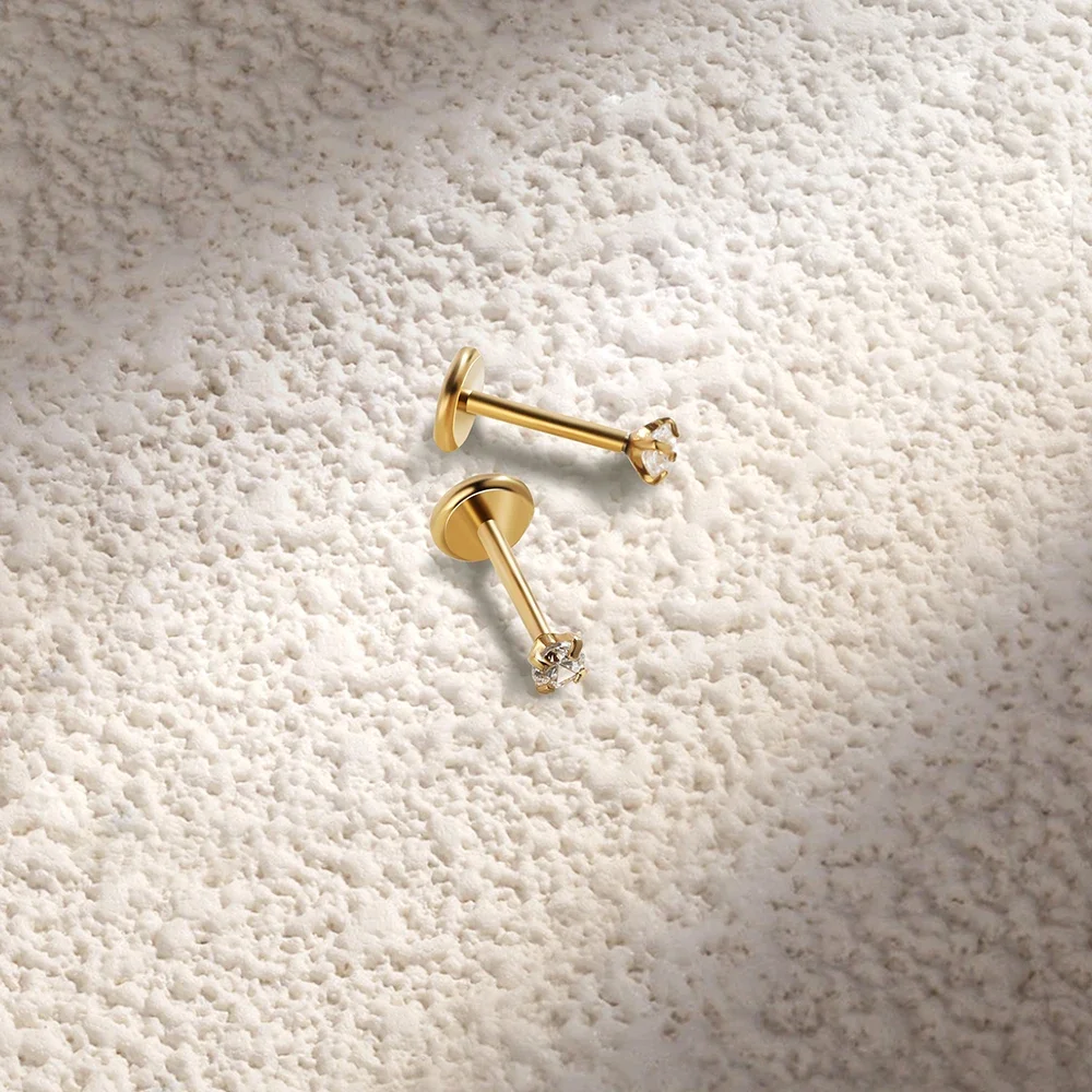 2/8PCS Stainless Steel Eearrin - Tragus Flat Back のレビューと価格