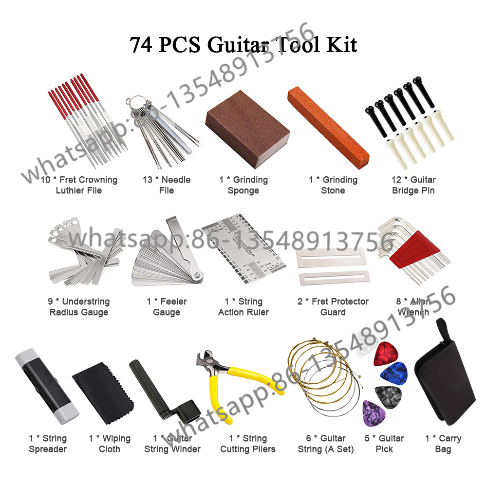 72-piece guitar kit, repair an - Body Jewelry Repair のレビューと価格
