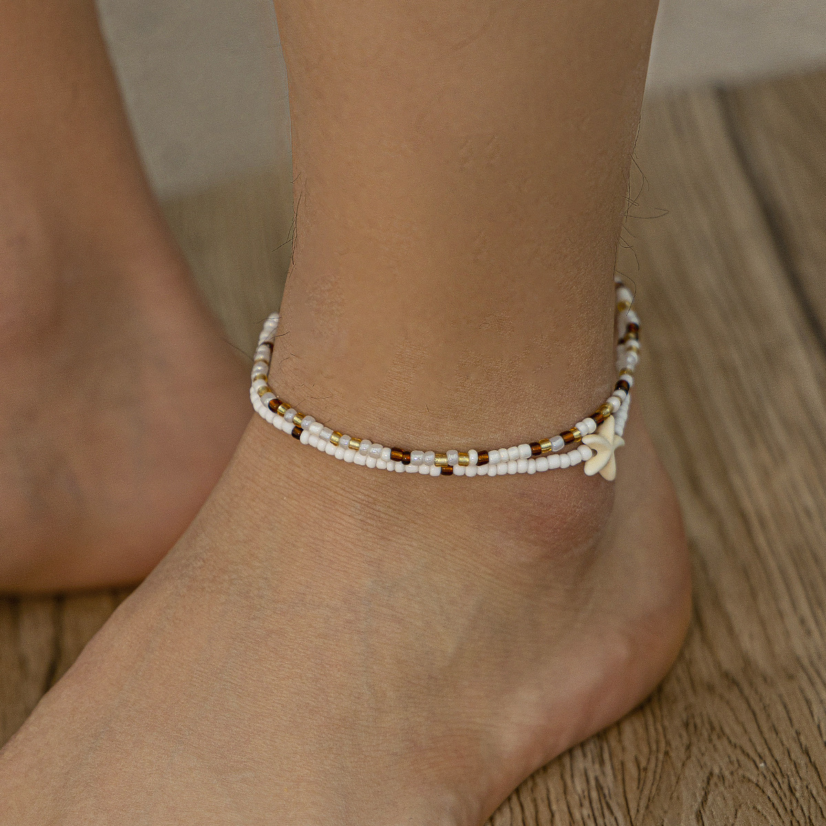 Bohemian style rice bead ankle - Body Jewelry High End のレビューと価格