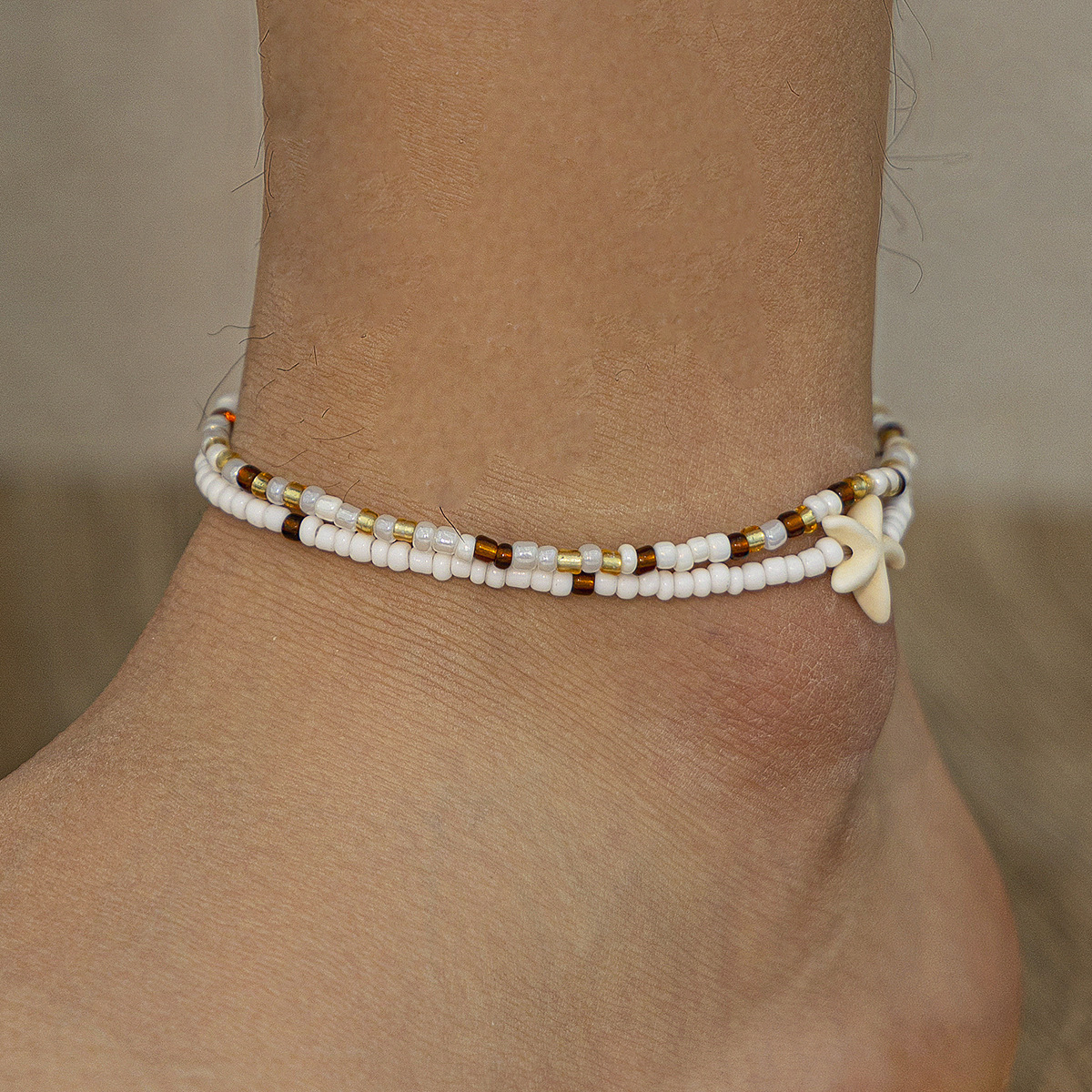 Bohemian style rice bead ankle - Body Jewelry High End のレビューと価格