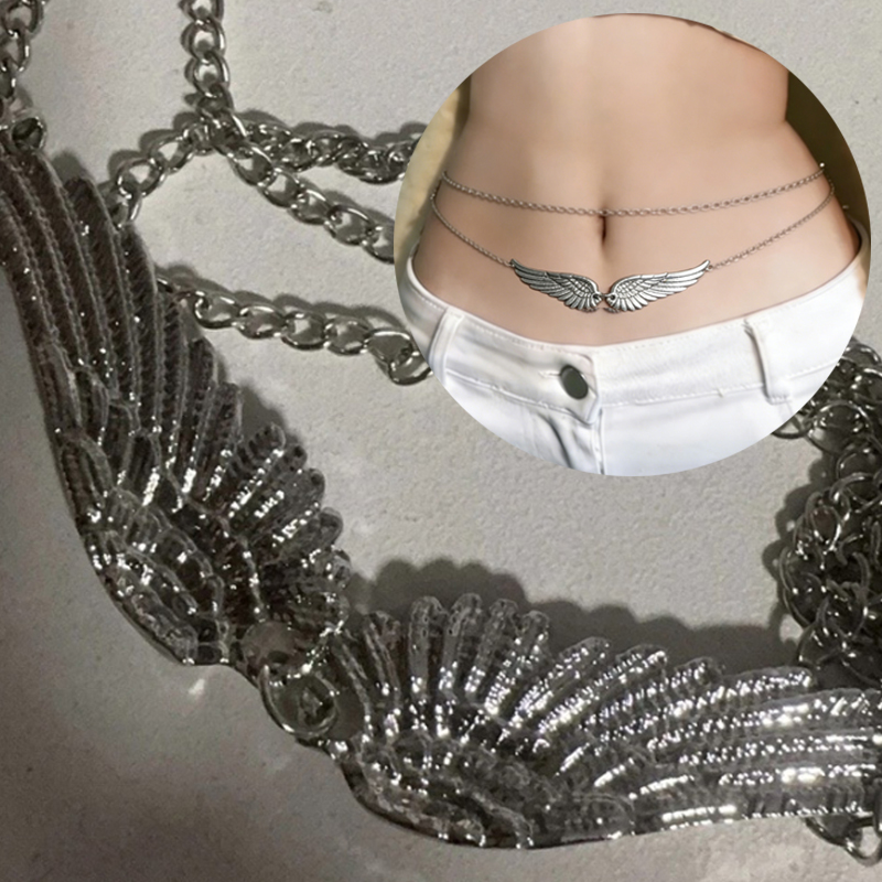 Double Layer Wings Angel Waist - Body Jewelry Beach のレビューと価格