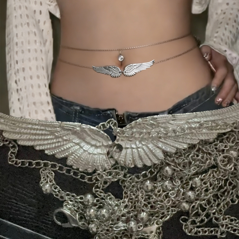 Double Layer Wings Angel Waist - Body Jewelry Beach のレビューと価格