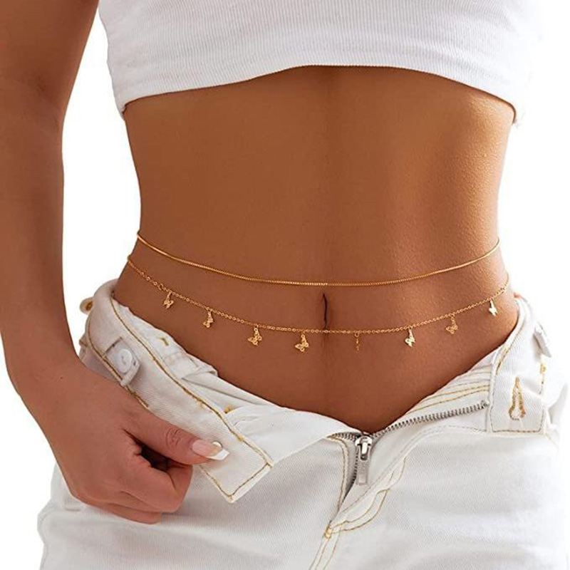 Fashion Simple Double Layer Be - Body Jewelry Beach のレビューと価格