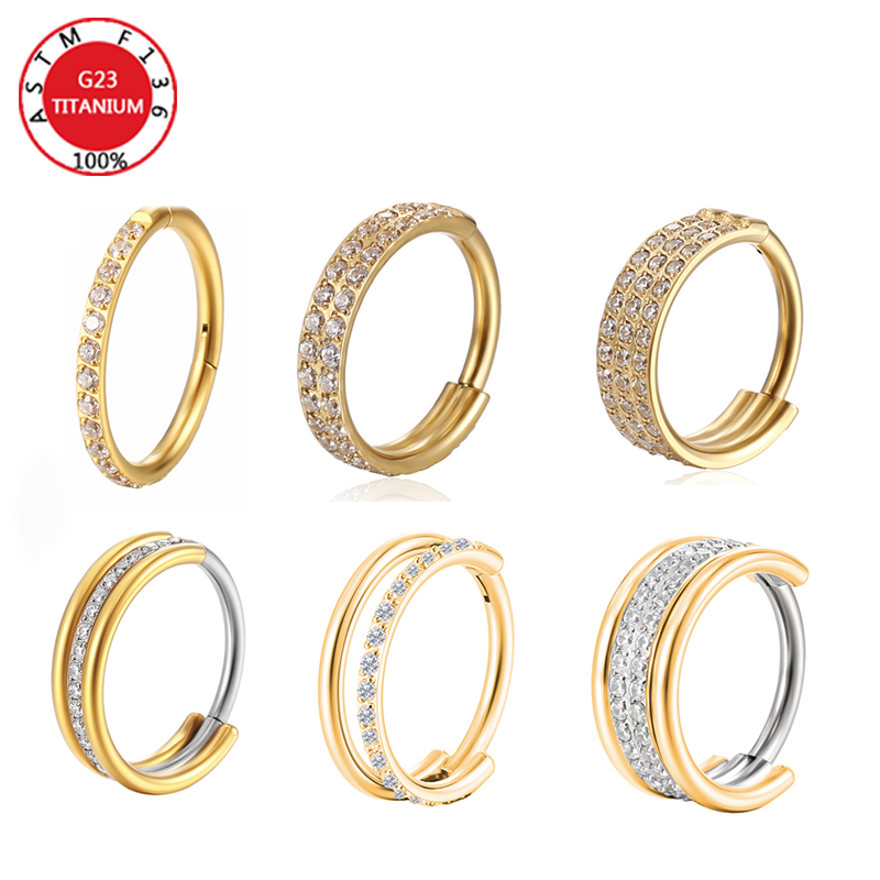 G23 Titanium Nose Ring Implant - Clicker Ring Seamless のレビューと価格