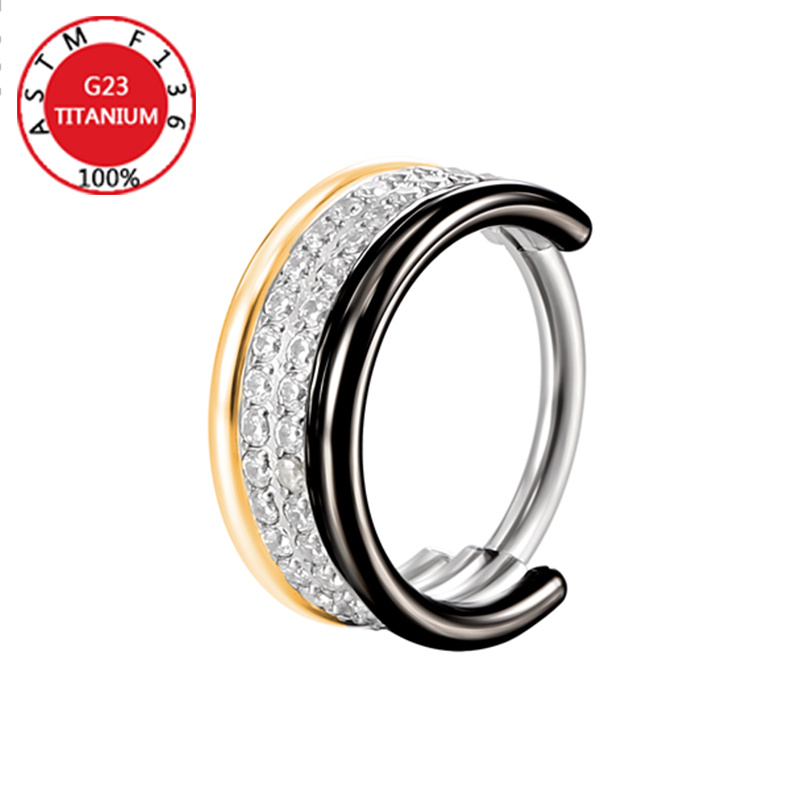 G23 Titanium Nose Ring Implant - Clicker Ring Seamless のレビューと価格