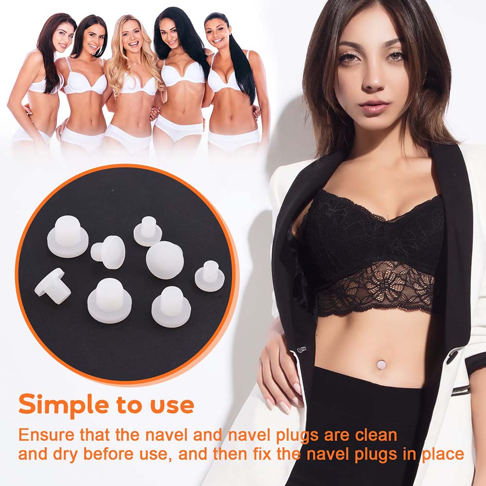 1PC Silicone Belly Button Plug - Body Jewelry Repair のレビューと価格