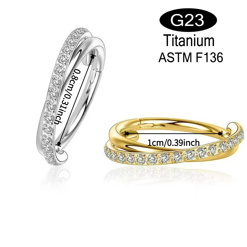 1pcs 16G Cartilage Earring Hoo - Clicker Ring Seamless のレビューと価格