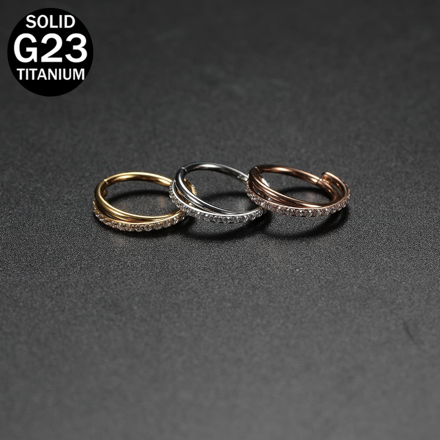 1pcs 16G Cartilage Earring Hoo - Clicker Ring Seamless のレビューと価格